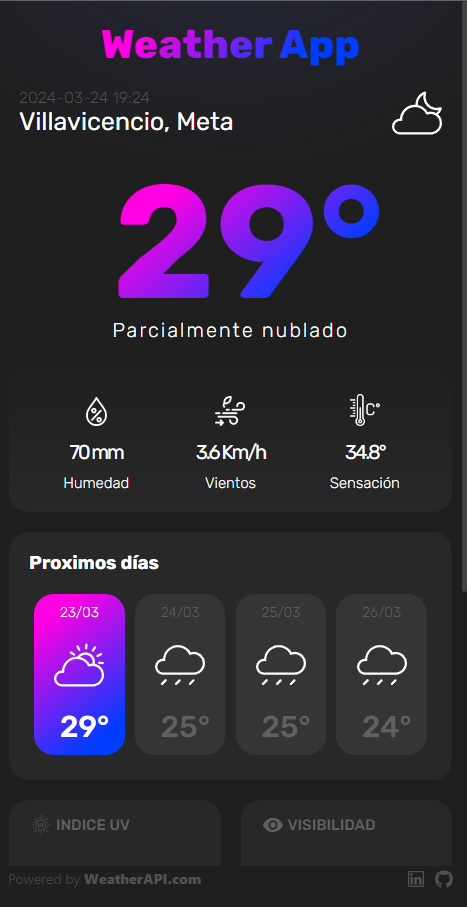 imagen proyecto Weather APP